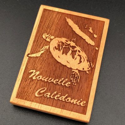 Magnet "tortue" en bois calédonien