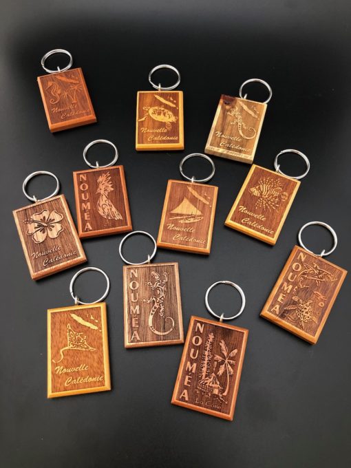 Porte-clés en bois - Laser Art Pacific