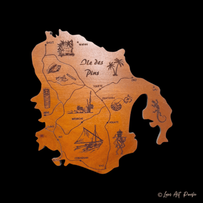 Cartes Nouvelle-Calédonie "Île des Pins : H 18 cm"