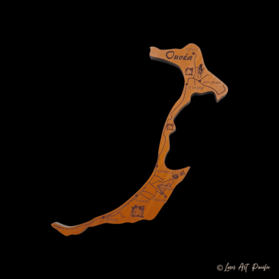 Cartes Nouvelle-Calédonie "Ouvéa : H 18 cm"