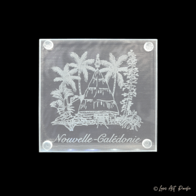 Dessous de verre en verre "Case"