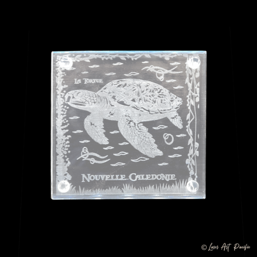 Dessous de verre en verre "Tortue"