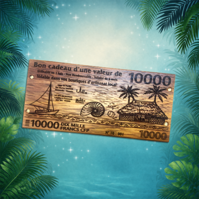 Bon cadeau de 10000frs chez Laser Art pacific