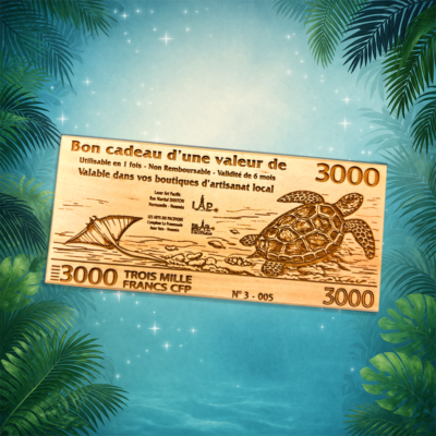 Bon cadeau de 3000frs chez Laser Art pacific