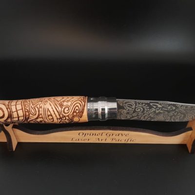 Couteau opinel gravé au laser