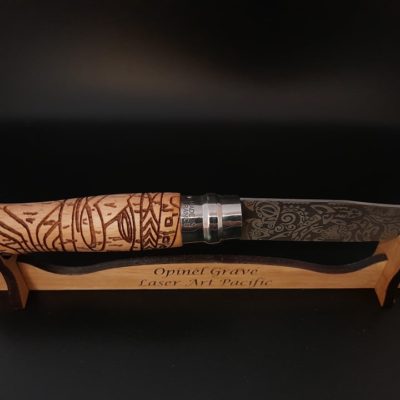 Couteau opinel gravé au laser