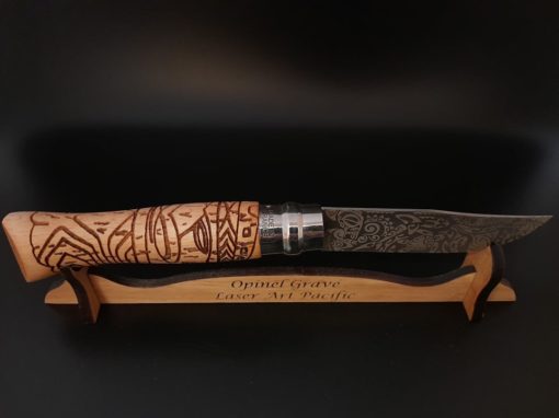 Couteau opinel gravé au laser