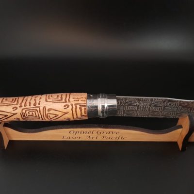 Couteau opinel gravé au laser