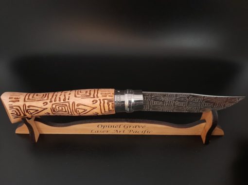 Couteau opinel gravé au laser