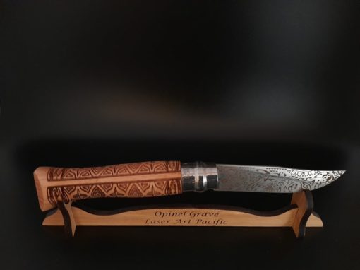 Couteau opinel gravé au laser