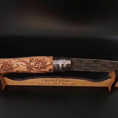 Couteau opinel gravé au laser