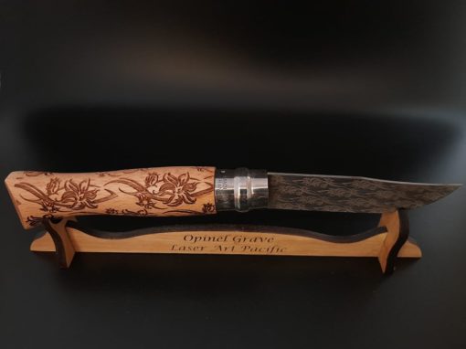 Couteau opinel gravé au laser