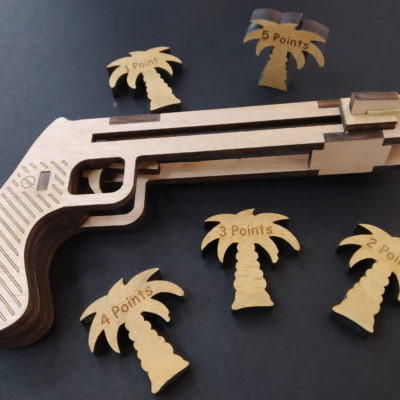 Jeu de pistolet en bois de nouvelle-calédonie