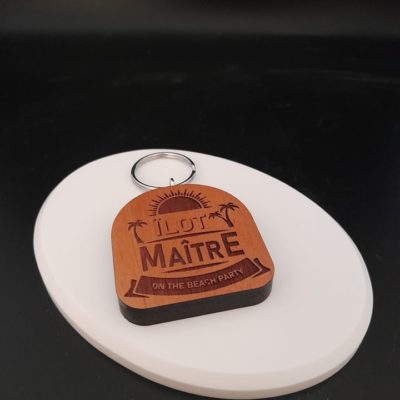 Porte-clés en bois de Nouvelle Calédonie - Laser Art Pacific