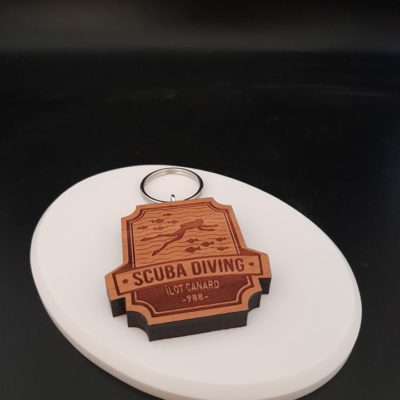 Porte-clés en bois de Nouvelle Calédonie - Laser Art Pacific