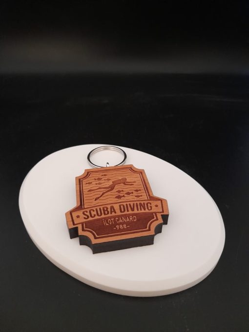 Porte-clés en bois de Nouvelle Calédonie - Laser Art Pacific