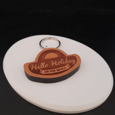 Porte-clés en bois de Nouvelle Calédonie - Laser Art Pacific