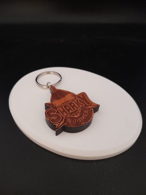 Porte-clés en bois de Nouvelle Calédonie - Laser Art Pacific