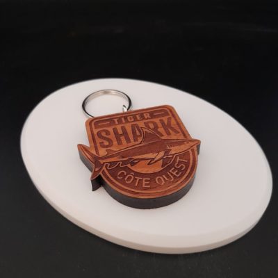 Porte-clés en bois local - Laser Art Pacific