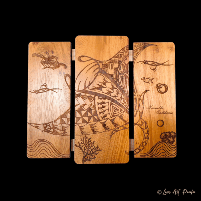 Dessous de plat gravé RAIE