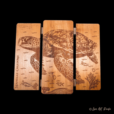 Dessous de plat gravé TORTUE