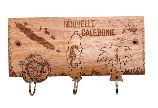 Accroche 3 porte-clés "Nouvelle-Calédonie" - Laser Art Pacific