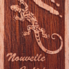 Magnet "GECKO + CARTE 2" en bois local - Laser Art Pacific