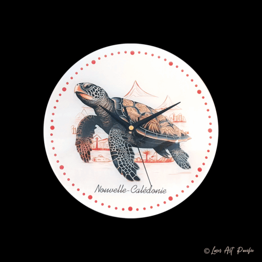 Horloge Plexi Imprimé "Tortue 1"
