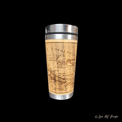 Mug en bambou "Carte"
