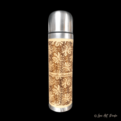 Thermos En Bambou "Hibiscus"