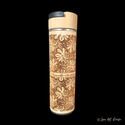 Thermos En Bambou avec infuseur "Hibiscus"