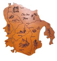 Cartes Nouvelle-Calédonie "Île des Pins : H 18 cm" – Laser Art Pacific