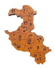 Cartes Nouvelle-Calédonie "Lifou : H 18 cm" – Laser Art Pacific