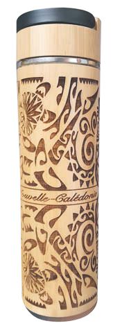 Thermos En Bambou avec infuseur "Tribal 1" – Image 2