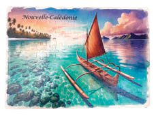 Puzzle pour Enfants "Pirogue" – Laser Art Pacific