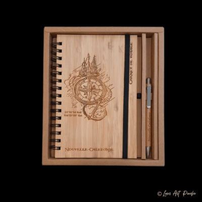 Carnet De Voyage Coffret luxe Carnet + stylo "Boussole"