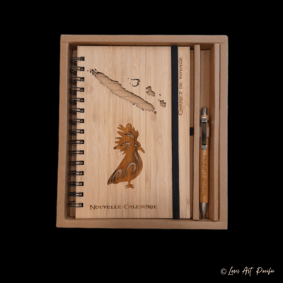 Carnet De Voyage Coffret luxe Carnet + stylo "Cagou et Carte"