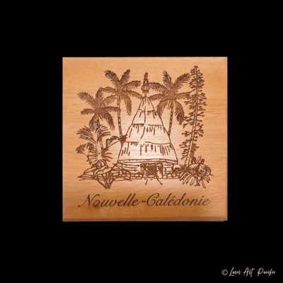 Dessous de verre en bois "Case"