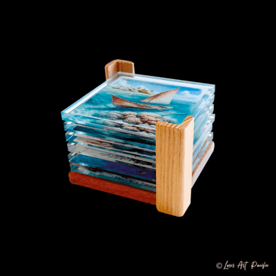 Coffret De Dessous De Verres Imprimés