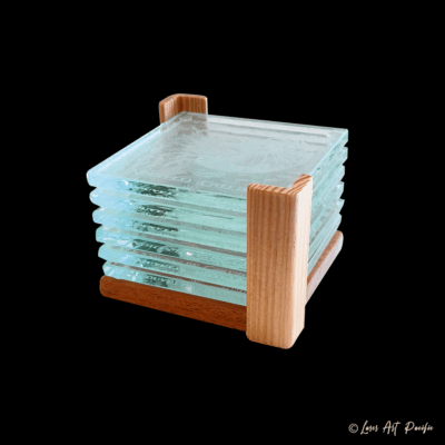 Coffret x 6 Dessous de verre en verre