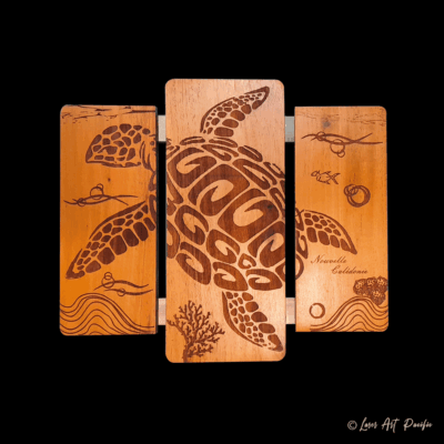Dessous de plat gravé TORTUE