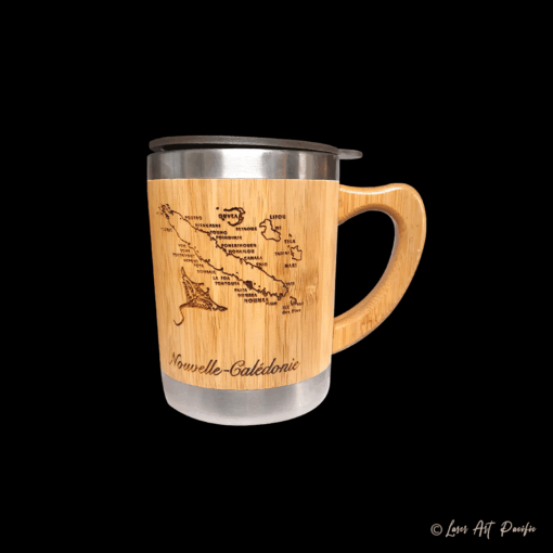 Tasse avec anse en bambou – Raie carte NC