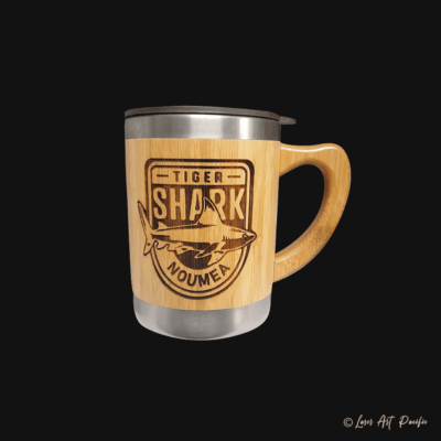 Tasse avec anse en bambou – Shark