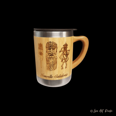 Tasse avec anse en bambou – Symbole NC