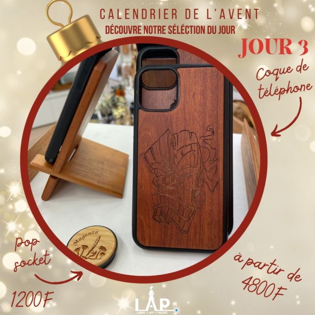 🎅[ 𝓘𝓭𝓮́𝓮 🎁𝓬𝓪𝓭𝓮𝓪𝓾🎁 𝓝°3 ]🎅

𝗰𝗼𝗾𝘂𝗲 𝗱𝗲 𝘁𝗲́𝗹𝗲́𝗽𝗵𝗼𝗻𝗲 𝗲𝗻 𝗯𝗼𝗶𝘀, 𝗽𝗲𝗿𝘀𝗼𝗻𝗻𝗮𝗹𝗶𝘀𝗲́𝗲

📣𝐷𝑖𝑠𝑝𝑜𝑛𝑖𝑏𝑙𝑒 𝑎̀ 𝑛𝑜𝑡𝑟𝑒 𝑠ℎ𝑜𝑤𝑟𝑜𝑜𝑚 𝑑𝑒 𝑁𝑜𝑟𝑚𝑎𝑛𝑑𝑖𝑒 🛖🌳

📞 28.56.04
✉️ contact@lap.nc
📍 Rue Martial Danton - Normandie - Nouméa
𝐂h𝐚n𝐠e𝐦e𝐧t d'h𝐨r𝐚i𝐫e𝐬 𝐩o𝐮r l𝐞s f𝐞̂t𝐞s d𝐞 𝐟i𝐧 𝐝'𝐚n𝐧é𝐞
🕒 De 7h00 à 18h00 du Lundi au Vendredi
🕒 De 8h00 à 17h00 le samedi

🎅 #cadeaudenoel 🎅
⚒ #artisanat #ardici ⚒
☀️ #nouvellecaledonie ☀️